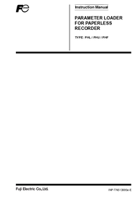 Thumbnail of document Fuji Electric PHL PHU PHF Loader Manual 3062